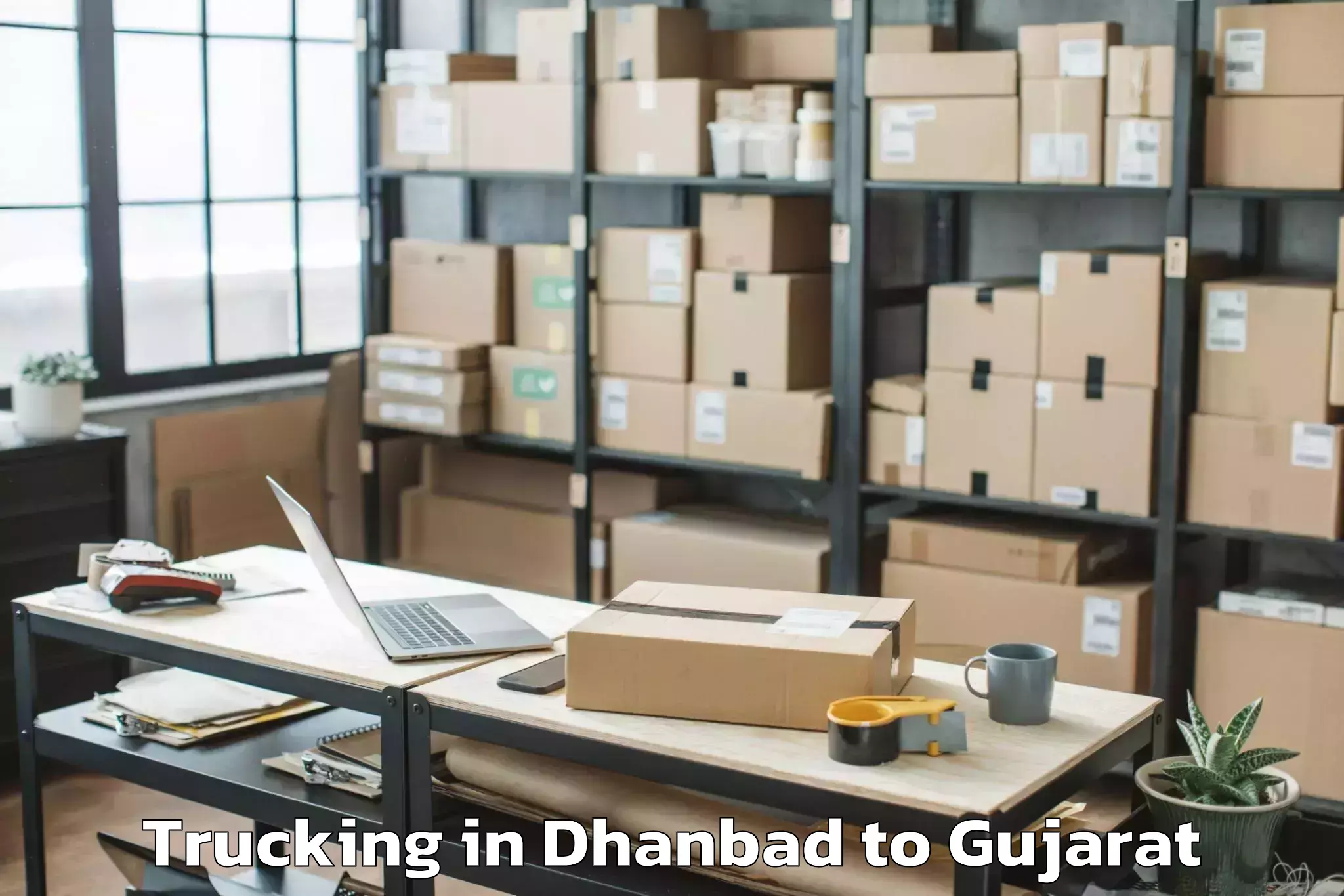 Hassle-Free Dhanbad to Bhiloda Trucking